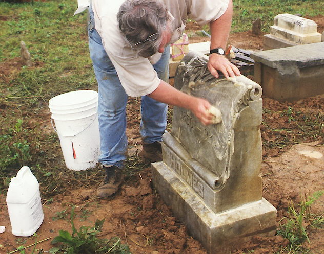 How to deals clean a gravestone